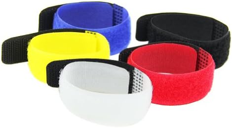 Estone 2pcs Bicycle Wire Binding Belt Velcro Straps Universal Tie Strap Beam Line New