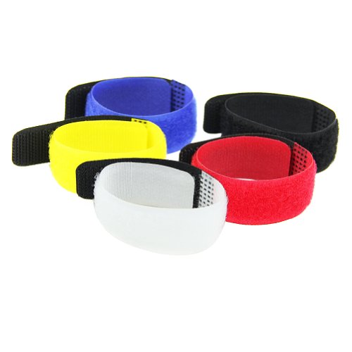 Estone 2pcs Bicycle Wire Binding Belt Velcro Straps Universal Tie Strap Beam Line New