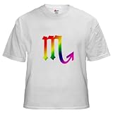 Scorpio Gay pride White T-Shirt by CafePress