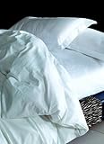 White Mercerization Duvet Cover Bedding Set Full / Queen Size
