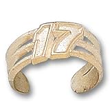 10K Yellow Gold Officially Licensed Matt Kenseth "#17" NASCAR Toe Ring