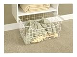 Easy Track 1308  24-Inch Wire Basket, White