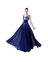 Chiffon/Satin/Tulle Empire   Waistline Open-Back Fitted Applique Lace Sequined  Dress