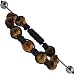 10mm Brown Tiger Eye Shamballa Bracelet