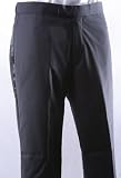 Mens Black 100% Wool Modern Fit Tuxedo Pants