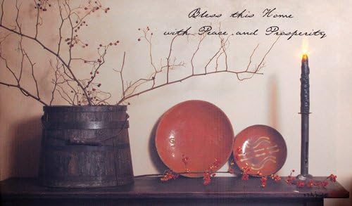 Radiance Peace & Prosperity Lighted Canvas Country Artwork LED Backlit Wall Décor
