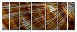 Sunshine Abstract painting on metal wall art by artist Ash Carl - modern wall sculpture - contemporary metal home dcor