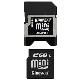 Kingston - Flash memory card ( SD adapter included ) - 2 GB - miniSD