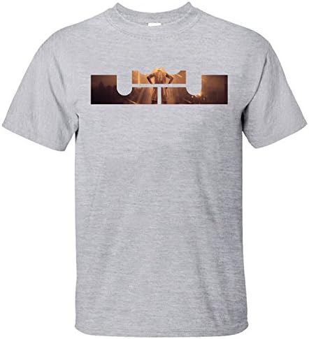 RuiDa Men's LeBron James No. 23 Cleveland Cavaliers Â MVP Star Player T Shirt grey L