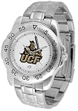 Central Florida Knights Suntime Mens Sports Watch w/ Steel Band - NCAA College Athletics