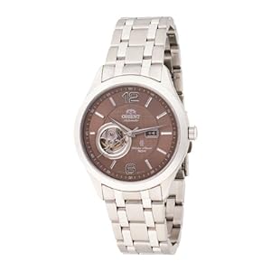 Orient Men's CDB05001T 50m Semi Skeleton 21 Jewels Khaki Watch