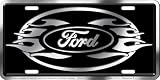 Chroma Graphics Ford Brushed Chrome License Plate
