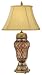Murray Feiss One-Light Verdun Collection Table Lamp, Aged Gold Leaf with Dark Tan Linen/Ivory Soft Lined Shade # 9264AGL