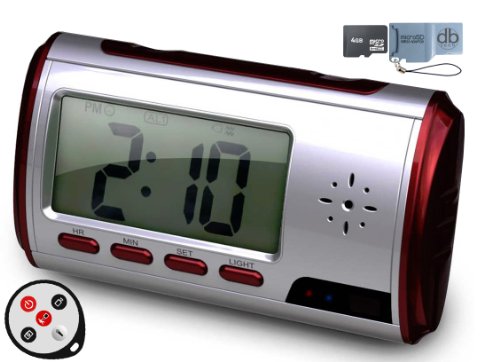 Motion Detection Clock DVR with Mini Remote