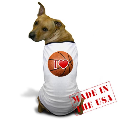 Artsmith, Inc. Dog T-Shirt I Love Basketball - Medium