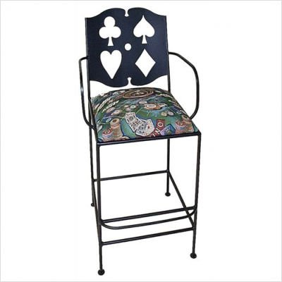 chair side cards with arms finish antique bronze