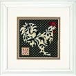 EK Success Dimensions Black and White Rooster Needlepoint