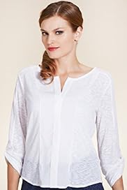Per Una Notched Slash Neck Panelled Blouse
