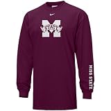 Nike Mississippi State Bulldogs Maroon Youth Classic College Long Sleeve T-shirt