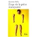 Eloge de la pi�ce manquante