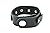 Modern Fantasy Fashion Style Three Stainless-Steel Circle Studded Classical Black Adjustable Length Leather Wrap bracelet