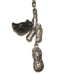 Tektite Necklace 01 Chain Black Nugget Gemstone Peanut Silver Pewter Crystal Healing 24