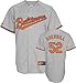 George Sherrill Jersey: Adult 2009 Majestic Road Grey Replica #52 Baltimore Orioles Jersey - Small