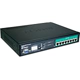 TRENDnet 8-Port Gigabit Web Smart PoE Switch (8x 10/100/1000Mbps) TPE-80WS (Black)