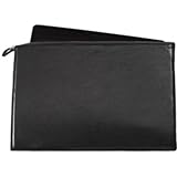 Genuine Goatskin Leather Padded Laptop Zippered Protective Case