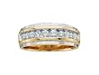 Mens 1/4 ctw. Comfort Fit Diamond Wedding Band 2 Tone Gold
