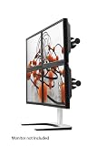 Visidec VFS-Q Freestanding Quick Shift Donut Display Stand to Support Four Displays (Polished)