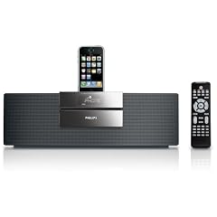 Philips DCM 250 Bassreflex-Lautsprechersystem (UMW-/MW-Tuner, USB 2.0) f�r Apple iPhone, iPod