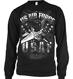 US Air Force Mens Thermal Shirt, USAF Fighter Jets Design Thermal