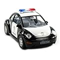 12 pcs in Box: 5" Volkswagen Beetle Police Car 1:32 Scale (Black/White)