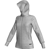 adidas Kapuzenjacke Damen, graumelange, S