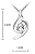 Drunk Wind Morbidezza Angle Double Helix Shape Zircon Silver Temperament Pendant Necklace