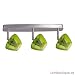 Paulmann Spotlights Zambaioni 3x50W GZ10 Chrom matt/Grün transparent 230V