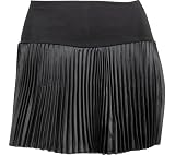 ZOVA L.A. Women's Micro Mini Silk Pleated Skirt