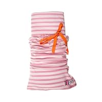 giggle Better Basics Fitted Stripe Crib Sheet - Pink (organic Cotton)