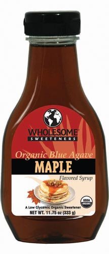Wholesome Sweeteners Organic Blue Agave, Maple Flavored, 11.75-Ounce Bottles (Pack of 6)