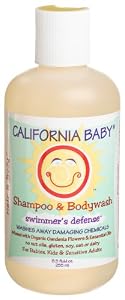 California Baby Shampoo & Body Wash - Swimmer's Defense, 8.5 oz (Pack of 3)
