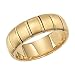 14K Men's Striped Satin & Polished Wedding Band