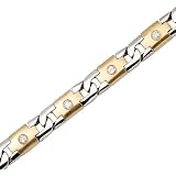 14K Two Tone Gold 1 ct. Diamond Mens Bracelet