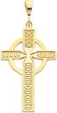 10K Gold Celtic Cross Charm