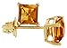 November Birthstone 14K Gold Basket Set Stud title=