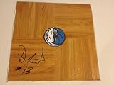 Dallas Mavericks DELONTE WEST Signed Autographed NBA Basketball Floorboard COA