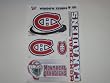 MONTREAL CANADIENS Removable & Reusable Team Logo STATIC WINDOW CLINGS (Set of 5)
