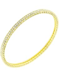 3.00 ct. tw Round Diamond Bangle Bracelet in Antique Style Setting - G-H SI1 - 18 Kt. Yellow Gold