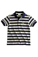 Boy's Short Sleeve Multi-Stripe Pique Polo