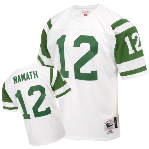 Mitchell & Ness New York Jets 1968 Joe Namath Authentic Throwback White Jersey Size 60